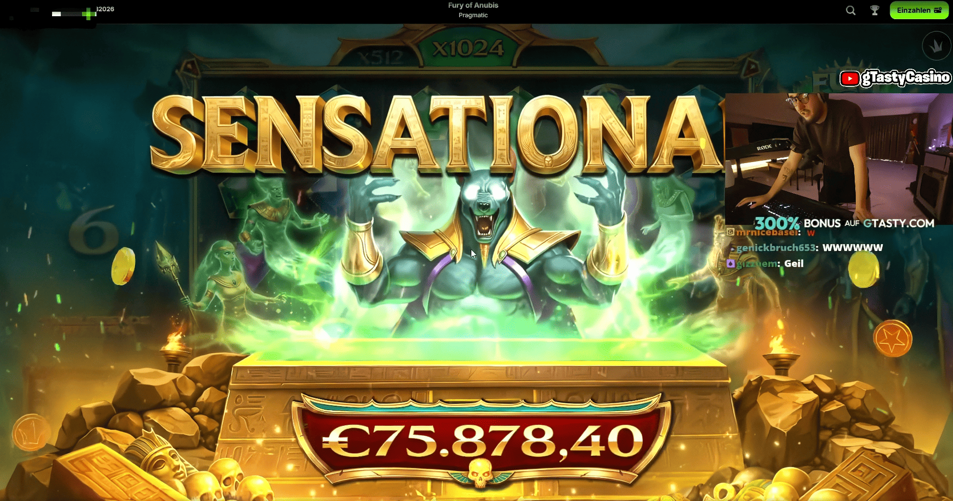 75.000 € Slot-Gewinn im Stream